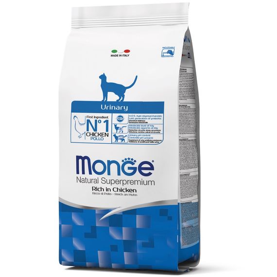 Корм Monge Cat Urinary Ricco сухий з куркою для профілактики СКХ у дорослих котів 1.5 кг