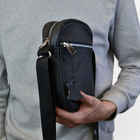 Мужские сумки через плечо, Мужская кожаная сумка, Повседневная сумка-мессенджер, Сумка-мессенджер | Зображення 5