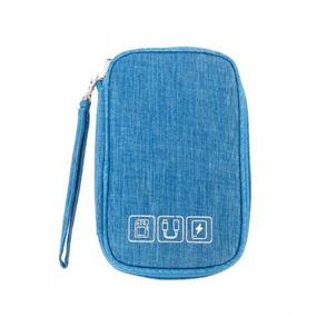 Органайзер чохол Mini для гаджетів та зарядних пристроїв Light blue