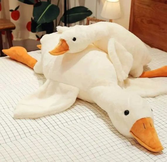 190 см М'яка плюшева іграшка подушка обіймашка Гусак | Зображення 7