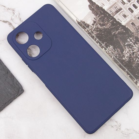 Силиконовый чехол Candy Full Camera для Infinix Hot 30 Синий / Dark Blue | Зображення 1