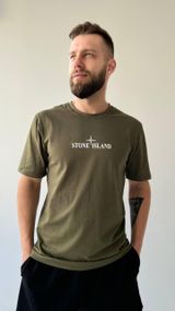 Футболка Stone Island колір хакі
