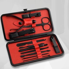 Манікюрний набір для догляду за нігтями, бровами та обличчям на 12 предметів, Манікюрні набори для чоловіків