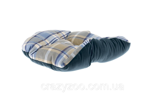 Лежак із двосторонньою подушкою Ferplast Charles 50 Bedding Blue для котів і собак, 45*35*17 см | Зображення 1