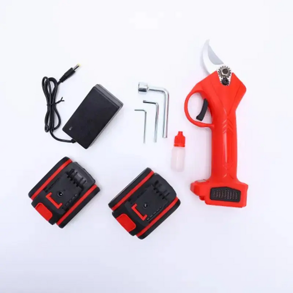 Секатор електричний 48V у валізі з 2 акумуляторами, портативний акумуляторний секатор для саду | Зображення 2