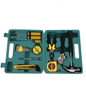 Набор инструментов 16 предметов в чемодане Зеленый