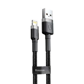 Дата кабель Baseus Cafule Lightning Cable 1.5A (2m) (CALKLF-C) Сірий / Чорний