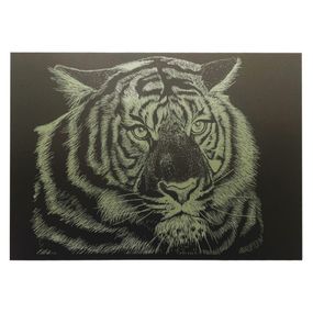 Гравюра А4 "Тигр" ГрА4-5з эконом вариант в пакете 29,7х21 см