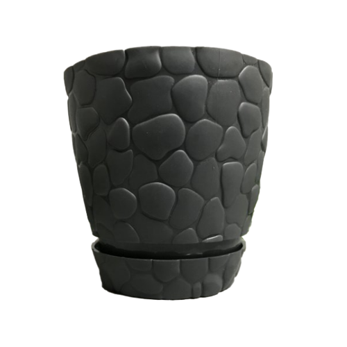 Вазон Камені 0,75л антрацит ELIF