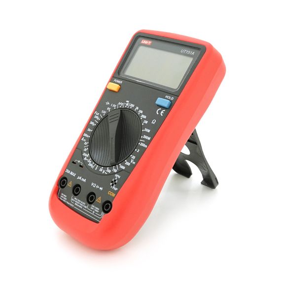 Мультиметр UNI-T UT151A Вимірювання: V (AC/DC), A (AC/DC), Ω, C. Функції: продзвонювання, тест діодів, перевірка батарей | Зображення 2