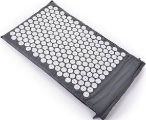 Акупунктурний масажний килимок Acupressure Mat or Bed of Nails Сірий