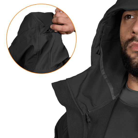 Куртка Stalker SoftShell Чорна (7226), S | Зображення 4