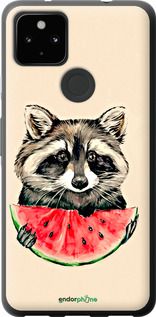 Чохол на Google Pixel 5A Єнотик з кавуном "4605u-2286-2448"