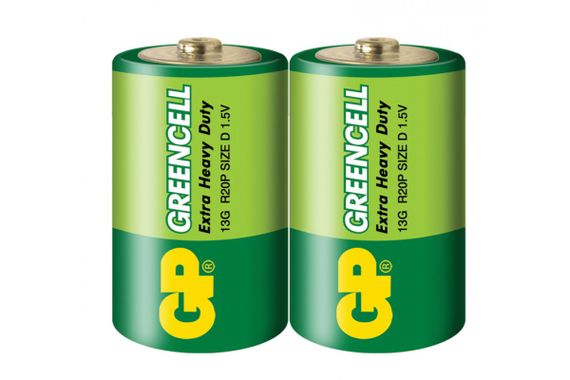 Батарейка GP R20 D Greencell, цена за 1 батарейку (4891199000881) | Зображення 1