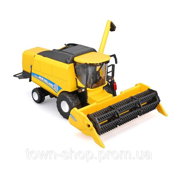 Автомодель Зерноуборочный комбайн "New Holland TC5.90" Bburago 18-31721 с зерновой жаткой | Зображення 2