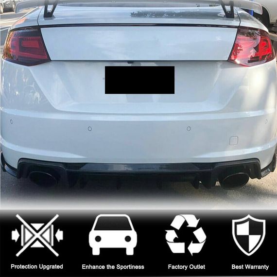 Дифузор заднього бампера (для RS, 2016-2019, Сухий карбон) для Ауди ТТ рр | Зображення 2