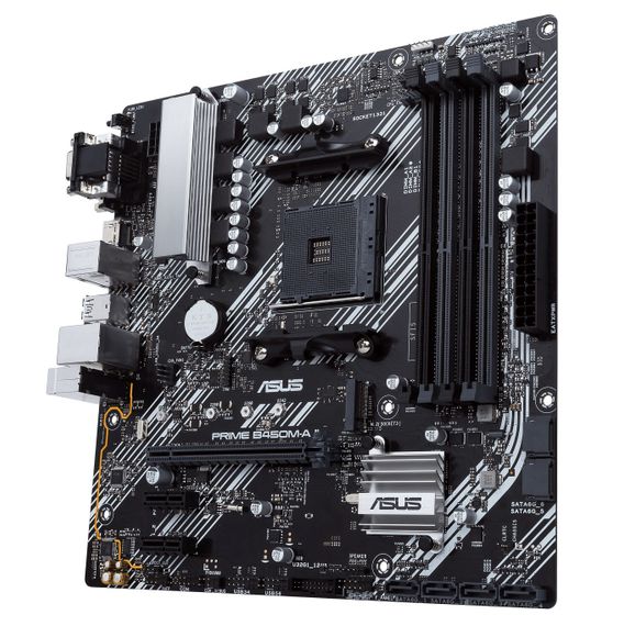 Материнcкая плата ASUS PRIME B450M-A II sAM4 B450 4xDDR4 HDMI DVI D-Sub mATX 90MB15Z0-M0EAY0 | Зображення 2