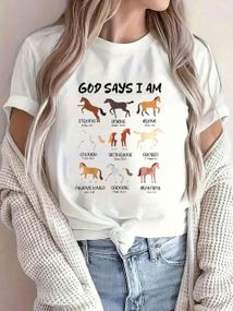 Футболка жіноча з принтом повсякденна L Білий