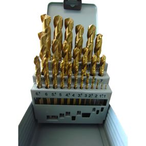 Набор свёрл HSS TiN по металлу 1-13 мм VULKAN (25 шт)