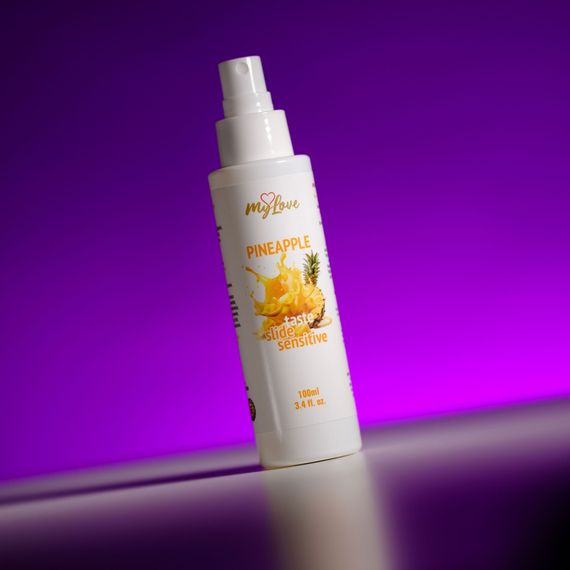 Інтимний гель-лубрикант - MyLove Taste Slide Sensitive Pineapple, 100 мл | Зображення 1