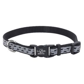 Ошейник светоотражающий для собак Coastal Lazer Brite Reflective Collar, 20-30 см, черный