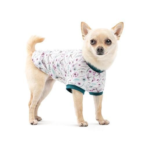 Футболка Pet Fashion Flora для собак бавовна білий трикотаж з квітковим принтом L | Зображення 2