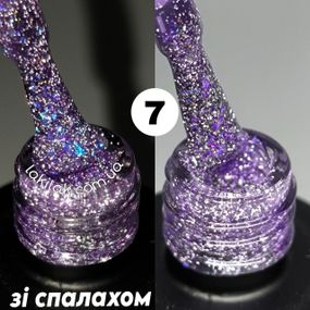 Світловідбивний гель-лак Bee Nails Disco Glitter KD07 8мл