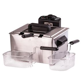 Фритюрница Sokany WJ801 электрическая на 5 литров, профессиональная