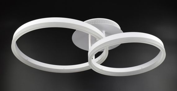 Люстра світлодіодна стельова LED світильник для квартири на стелю лед з пультом 26083 Білий 10х40х62 см.