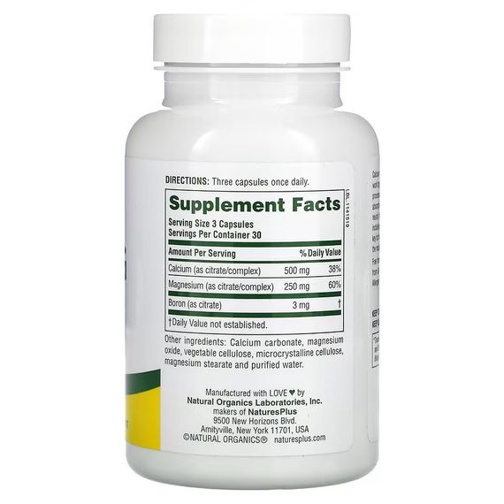 Цитрат кальцію і магнію Nature's Plus Cal/Mag Citrate 90 Capsules | Зображення 1
