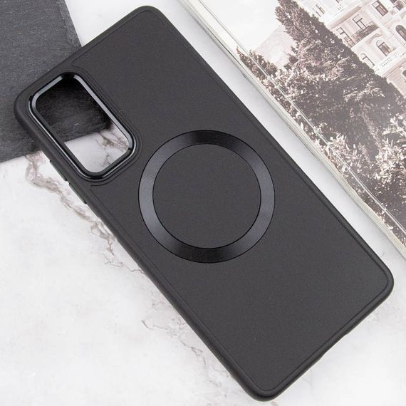 TPU чохол Bonbon Metal Style with MagSafe для Samsung Galaxy A15 4G/5G / M15 5G Чорний / Black | Зображення 2