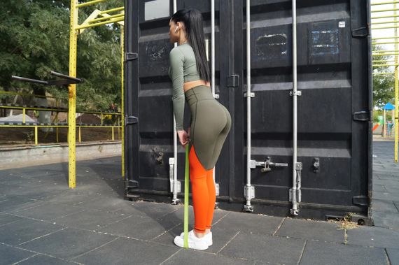 Резинка для фітнесу PowerPlay 4114 Mini Power Band 0.8мм. Light Зелена (5-8кг) | Зображення 5