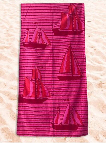 Полотенце пляжное  75х150 Махра/Велюр