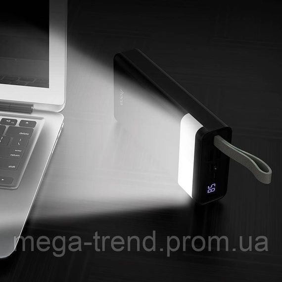 УМБ HOCO with LED Display Powerful desk lamp power bank 30000mAh J73 |2USB/Type-C/Lightning, 2A| | Зображення 4