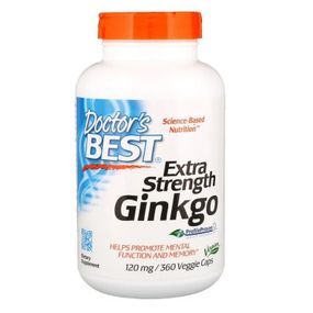 Травы Doctor's Best Супер Сильный Экстракт Гинкго 120мг, Profile Proven, 360 ге (DRB-00273) - Топ Продаж!