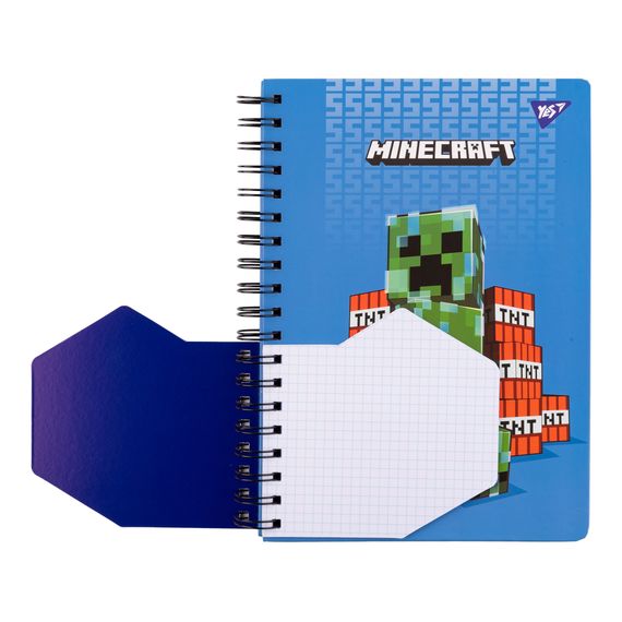 Блокнот YES 2в1 В5+В7 80арк.+20арк. Minecraft. TNT клітинка (151783) | Зображення 1
