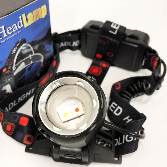 Ліхтар на лоб потужний PLD-T115-2PM10-TG (white+red), Світлодіодний ліхтар на лоб NZ-39