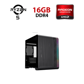 Ігровий ПК FORSAGE (VT5 Black) Tower / AMD Ryzen 5 5500 (6 (12) ядер по 3,6 - 4,2 ГГц) / 16 ГБ DDR4 / 256 ГБ SSD + 1000 ГБ HDD / AMD Radeon RX 570, 4 ГБ GDDR5, 256-біт б/в