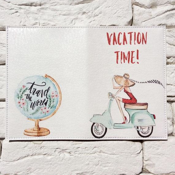 Обкладинка для паспорта Vacation time | Зображення 1