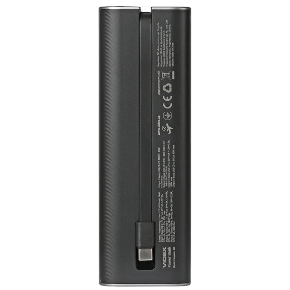 VIDEX VPB-366 PD100Вт 20000мА•г Повербанк | Зображення 1