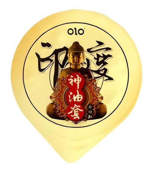 Ультратонкі презервативи з гіалуроновою кислотою, пролонгуючим ефектом та точковою текстурою OLO - GOLD Indian god oil, 10 шт | Зображення 1