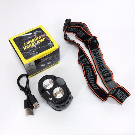 Легкий налобный фонарь для рыбалки Bailong, Фонарь для ночной езды Очень мощный налобный ZK-59