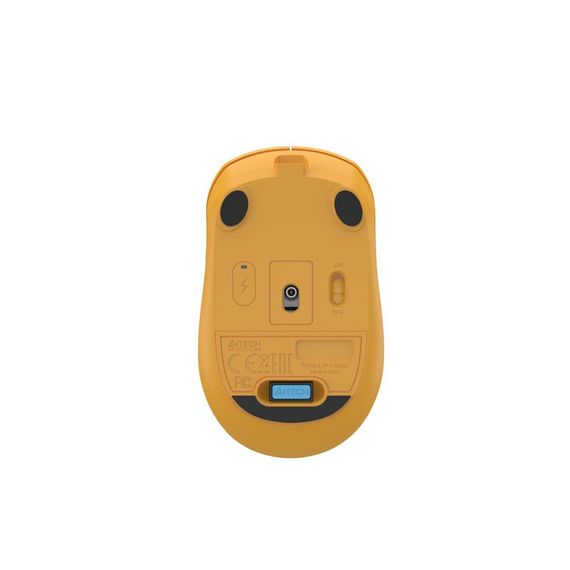 Миша бездротова A4Tech Fstyler FG15CS Air2 (Yellow),  USB, колір жовтий | Зображення 9