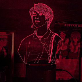 Акриловий світильник-нічник Хан Джі Сон червоний tty-n002300