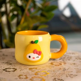 Кубок порцелянова з магнітом Sanrio 400 (мл) подарункова кружка прикольна чашка для дітей на подарунок Бежевий FM-37A