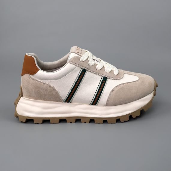 Кросівки жіночі шкіряні 588587 Бежеві 36 37 38 39 40