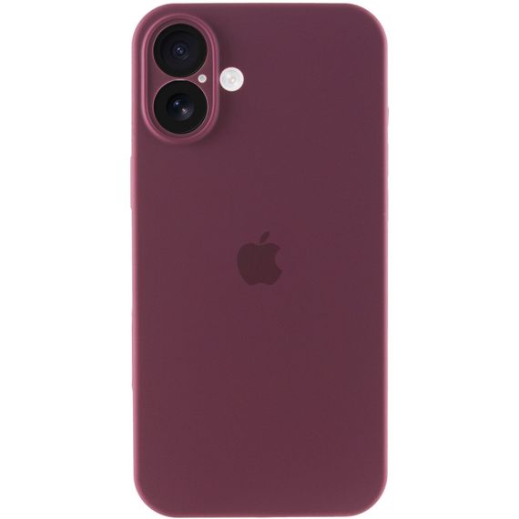 Чохол Silicone Case Full Camera Protective (AA) для Apple iPhone 16 Plus (6.7") Бордовий / Plum | Зображення 4