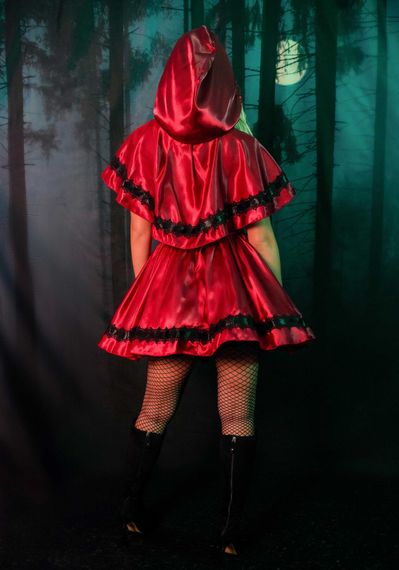 Еротичний костюм Червоної шапочки Leg Avenue Gothic Red Riding Hood XL, сукня, накидка | Зображення 9