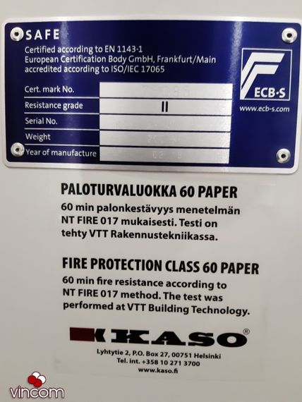 Сейф огневзломостойкий KASO E2 330 | Зображення 6