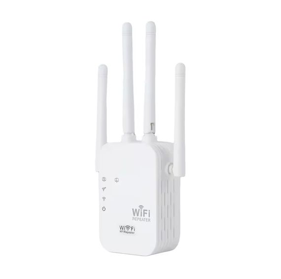Бездротовий Wi-Fi підсилювач-повторювач (репітер) сигналу 300 Мбіт/с, 2.4 ГГц, з подовженням радіусу дії
